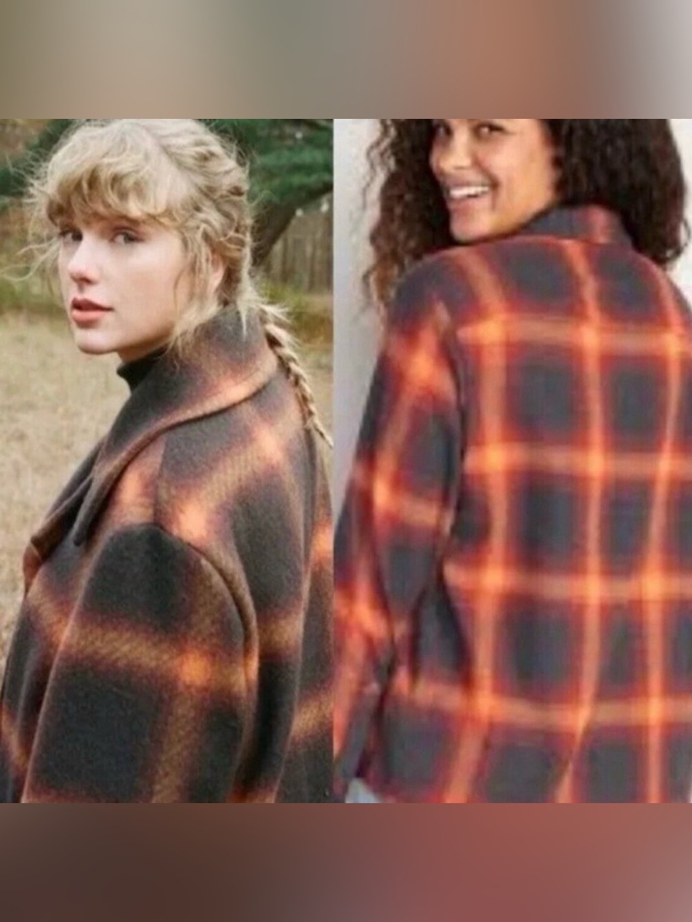Old Navy T Swift Evermore Flannel Shirt Cotton Women's XL Boyfriend Tunic FALL